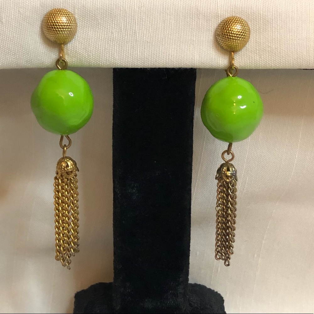 Bakelite 1960s Groovy Earrings